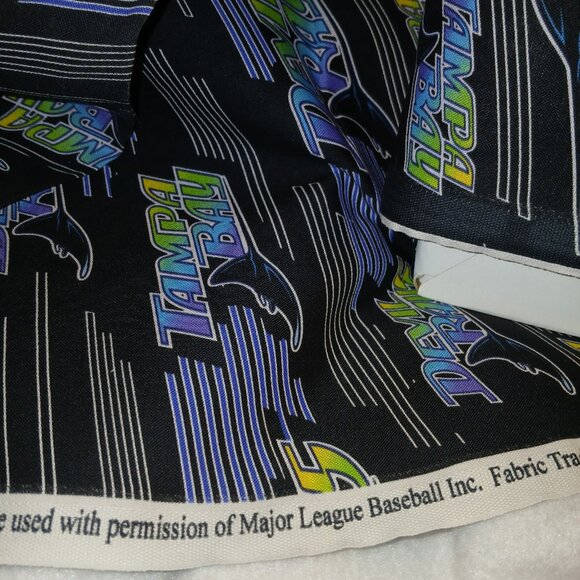 5 Yards MLB Tampa Bay Devil Rays 100% Cotton Fabic Traditions Team Shop - Picture 5 of 7